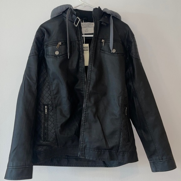 NWT Chor Black Leather Jacket - Picture 3 of 9